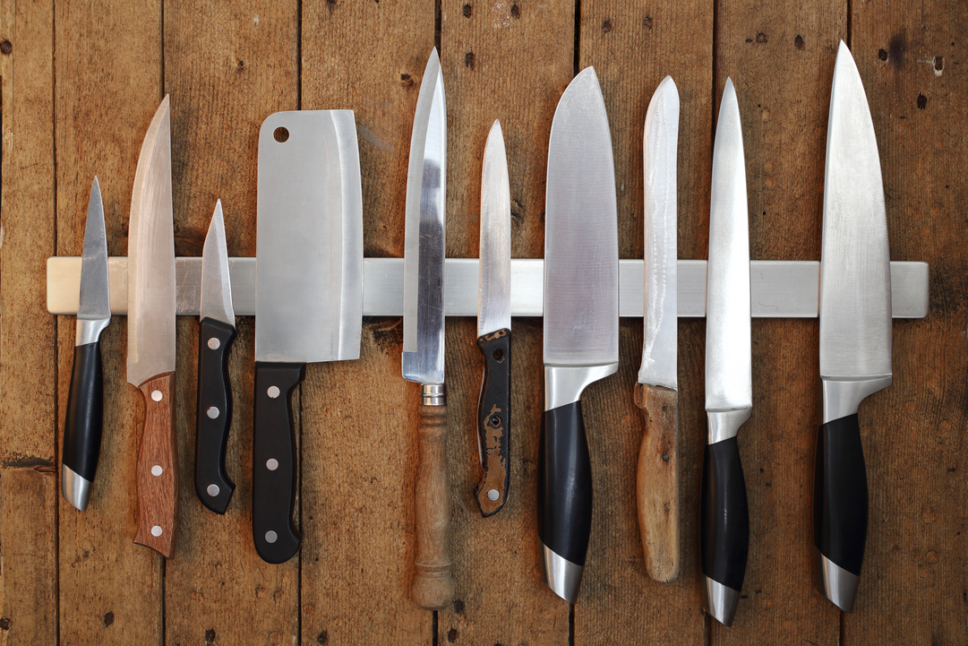 Various Kitchen Knives