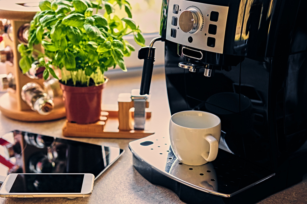 Coffee Machine and Gadgets at Home