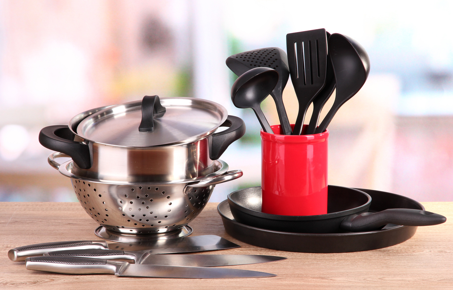 Kitchen Tools on Table in Kitchen