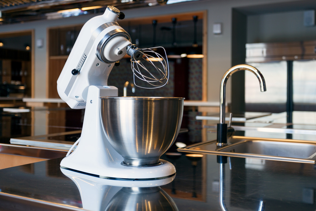 White Mixer in the Modern Kitchen